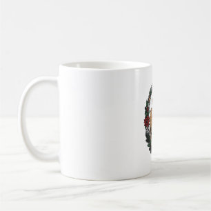 Weihnachts-Baby-Kalb-Vintage-Stich-Holiday-Shir Kaffeetasse