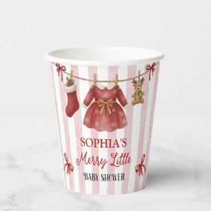 Weihnachts-Baby-Party  Pappbecher