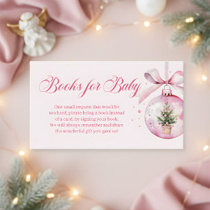 Weihnachts-Baby-Shower-Bücher für Baby Christmas Begleitkarte