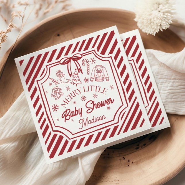 Weihnachts-Baby-Shower Serviette (Von Creator hochgeladen)