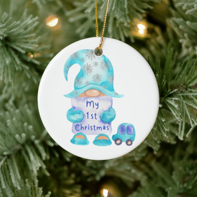 Weihnachts-Baby's First Christmas Gnome Ornament (Baum)