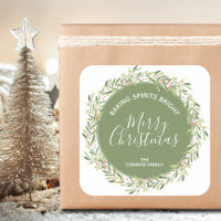 Weihnachts-Backbriefe im Kraut hell