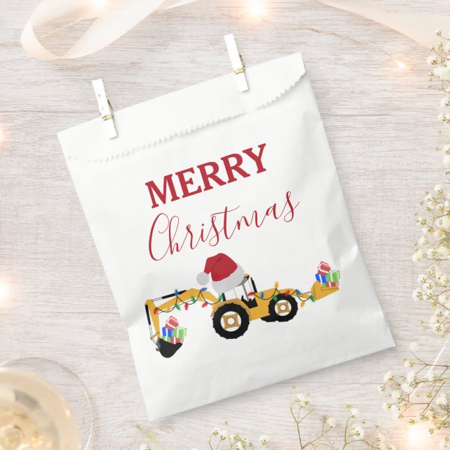 Weihnachts-Backhofsbauwagen Geschenktütchen (Ausgeschnitten)