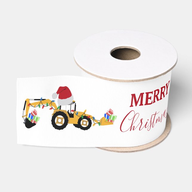 Weihnachts-Backhofsbauwagen Ripsband (Spule)