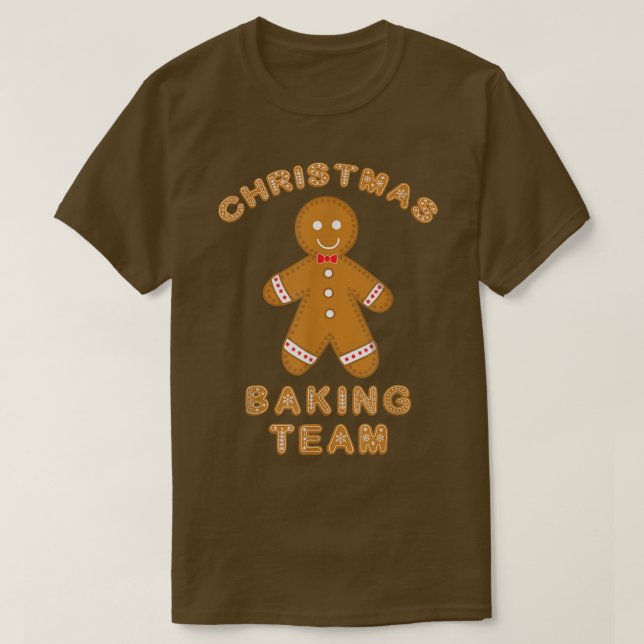 Weihnachts Backteam Cookie Ingwer Brot T - Shirt (Design vorne)