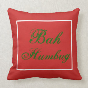 Weihnachts-Bah-Humbug-Kissen Kissen