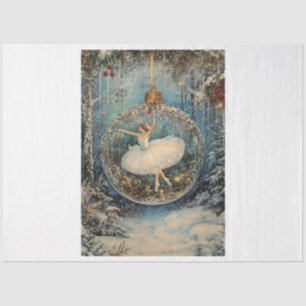 Weihnachts Ballerina Ornament Seidenpapier