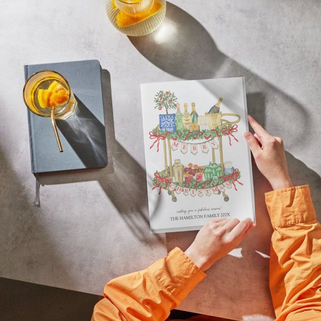 Weihnachts-Bar-Foto Feiertagskarte (Von Creator hochgeladen)