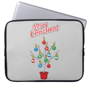 Weihnachts-Bare-Branch Tree - Frohe Weihnachten Laptopschutzhülle