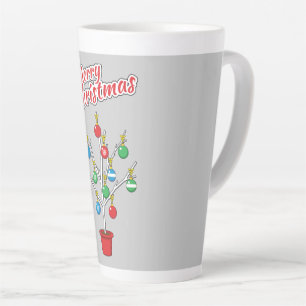 Weihnachts-Bare-Branch Tree - Frohe Weihnachten Milchtasse