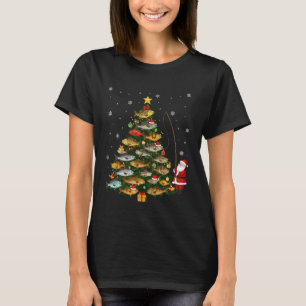 Weihnachts-Barsch-Angeln Humor Angler Geschenke fü T-Shirt