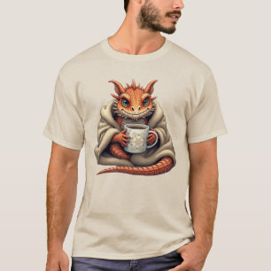 Weihnachts-Bartete Drache Ugly Geschenk für Kaffee T-Shirt