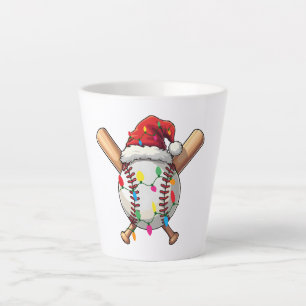 Weihnachts Baseball Festlich Weihnachtsmann Hut & Milchtasse