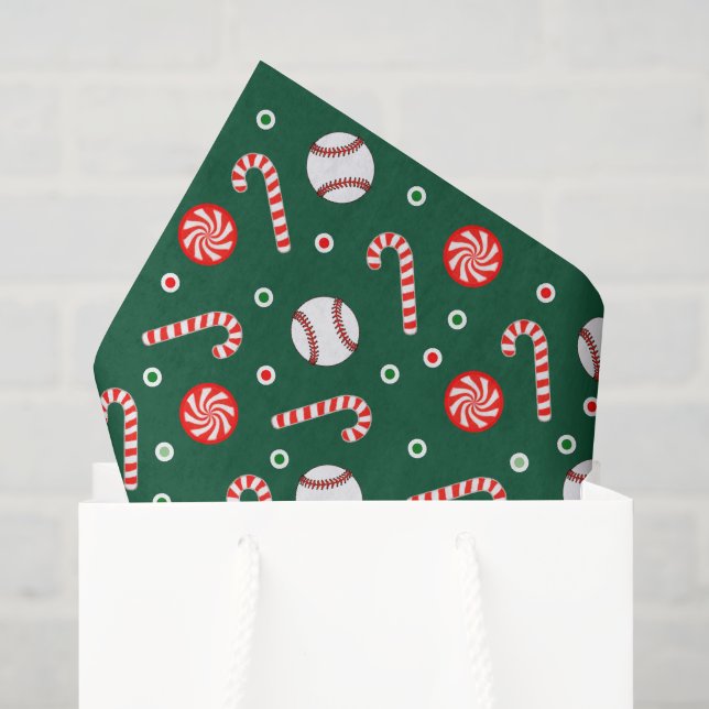 Weihnachts-Baseball-Weihnachtsgeschenk Seidenpapier (Geschenktüte)