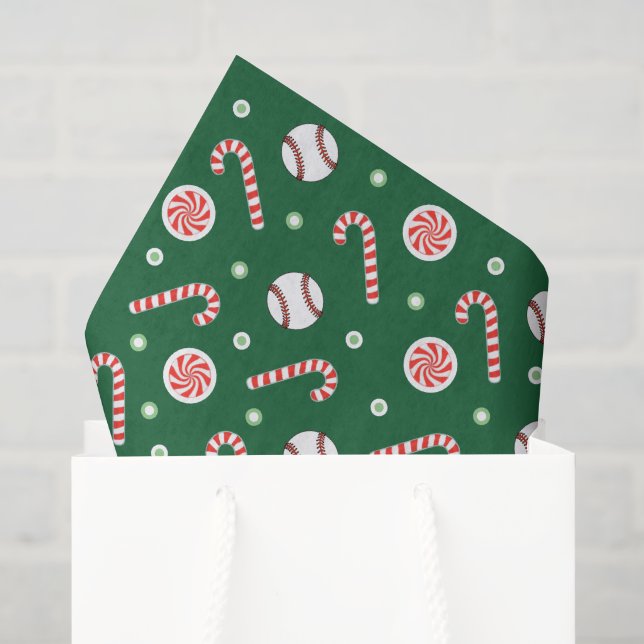 Weihnachts-Baseball-Weihnachtsgeschenk Seidenpapier (Geschenktüte)