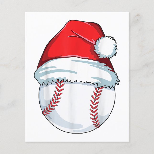 Weihnachts Baseball Weihnachtsmannmütze Ball Kinde (Vorderseite)
