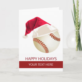 Weihnachts-Baseball-Weihnachtsmannmütze Grußkarten Feiertagskarte