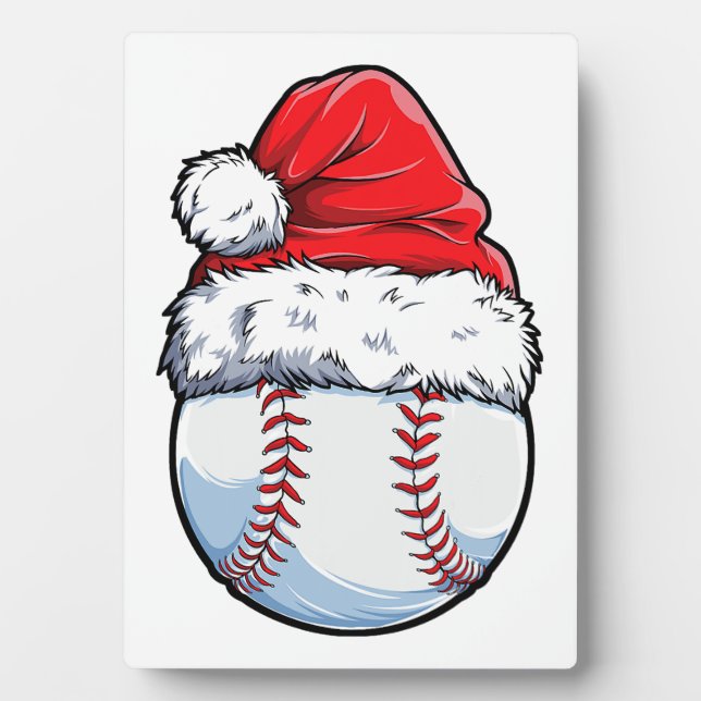 Weihnachts-Baseball-Weihnachtsmannmütze Xmas Boys  Fotoplatte (Vorderseite)
