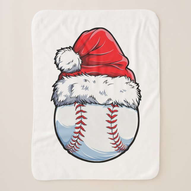 Weihnachts-Baseball-Weihnachtsmannmütze Xmas Boys  Sherpadecke (Vorderseite)