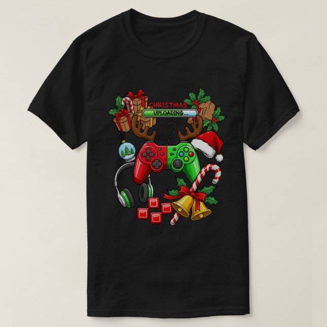 Weihnachts-Basic-Dark-T-Shirt T-Shirt (Design vorne)