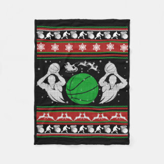 Weihnachts-Basketball-Geschenk Fleecedecke