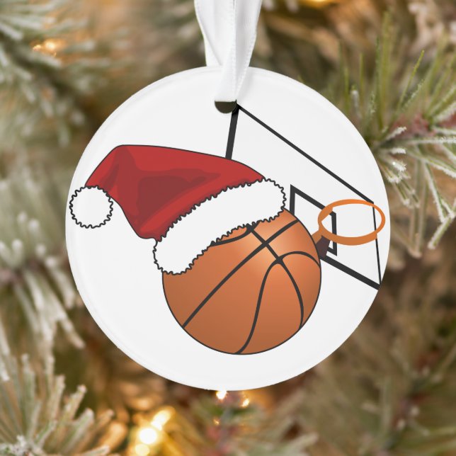 Weihnachts-Basketball und Hoop Ornament (Baum)