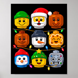 Weihnachts-Bau-Crew-Kostüm Meister-Erbauer-Blo Poster
