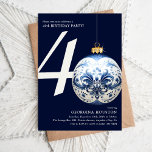 Weihnachts-Bauble 40. Geburtstag Party Einladung<br><div class="desc">Feiern Sie während der festlichen Urlaubssaison einen 40. Geburtstag. Dieses bauble Weihnachtsdesign ist die perfekte Einladung für Sie,  Freunde und Familie zu entsenden. Der gesamte Text ist anpassbar.</div>