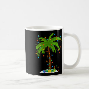 Weihnachts Beach Palme Tree mit Weihnachtsbeleucht Kaffeetasse