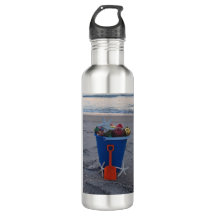 Weihnachts Beach Thema Wasserflasche mit Seestern
