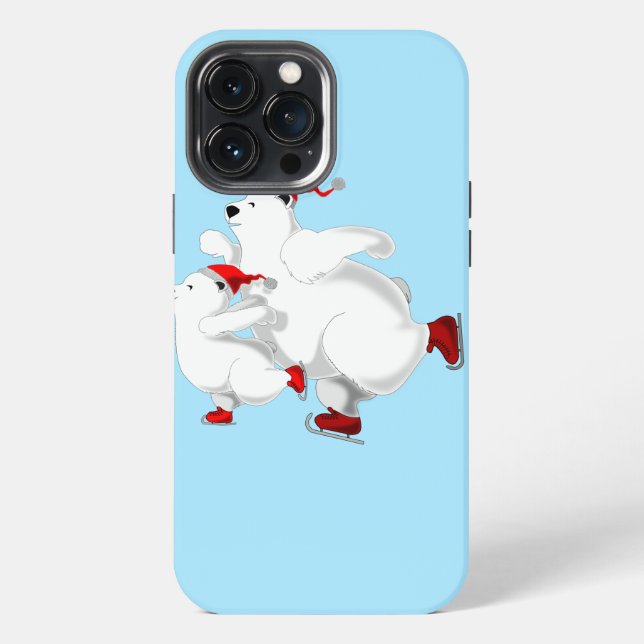 Weihnachts-Bears iPhone Case 13 Pro Max Hülle (Rückseite)