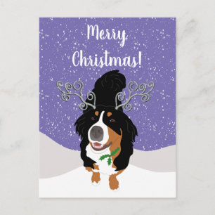 Weihnachts-Berg-Hunde-Geschenkkarte Postkarte