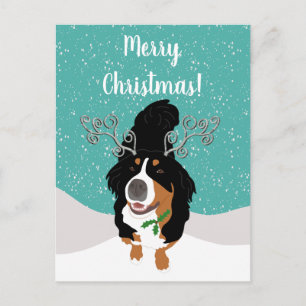 Weihnachts-Berg-Hunde-Geschenkkarte Postkarte