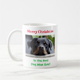 Weihnachts Beste Hündin Mama je Begleiter Foto Kaffeetasse
