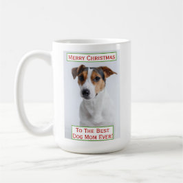 Weihnachts Beste Hündin Mama je Begleiter Foto Kaffeetasse