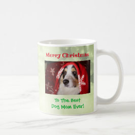 Weihnachts Beste Hündin Mama je Begleiter Foto Kaffeetasse
