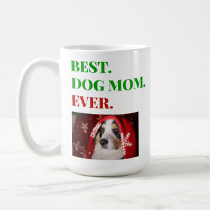 Weihnachts-Beste Hündin-Mama je Foto Kaffeetasse