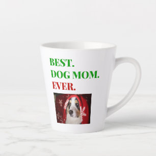 Weihnachts-Beste Hündin-Mama je Foto Milchtasse
