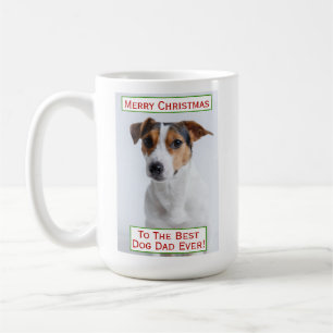 Weihnachts Bester Hund Vater je Begleiter Foto Kaffeetasse