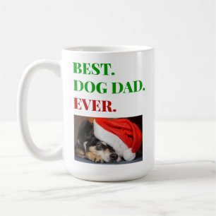 Weihnachts-Bester Hund-Vater je Foto Kaffeetasse