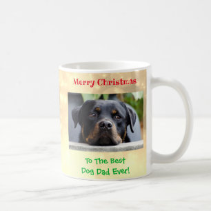 Weihnachts-Bester Hund-Vater je Hund Foto Kaffeetasse