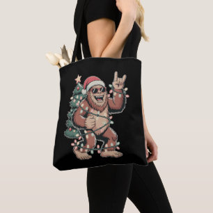 Weihnachts Bigfoot Sasquatch Weihnachtsmannmütze W Tasche