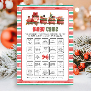 Weihnachts-Bingo-Spiel Feiertagskarte