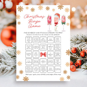 Weihnachts-Bingo-Spiel Feiertagskarte