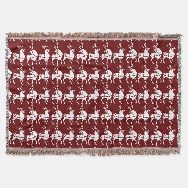 Weihnachts-Blanket-Holiday-Rentierwirbel-Decken Decke (Vorderseite)
