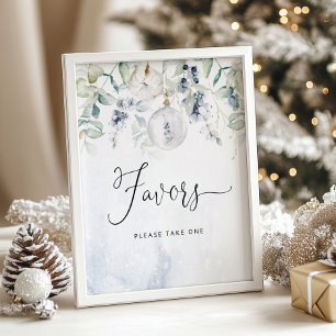 Weihnachts-Blase Baby-Dusche Favoriten Poster