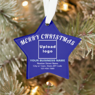 Weihnachts Blue Star Acrylschmuck Ornament