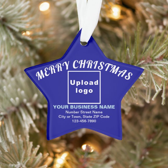 Weihnachts Blue Star Acrylschmuck Ornament (Baum)