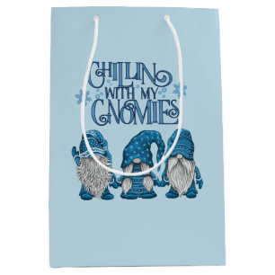 Weihnachts Blue Winter Trio Chillin mit meinen Gno Mittlere Geschenktüte