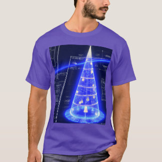 Weihnachts-Blueprint Christmasree Blueprint-Gesche T-Shirt